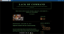 Desktop Screenshot of lackofcommand.blogspot.com