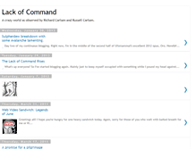 Tablet Screenshot of lackofcommand.blogspot.com