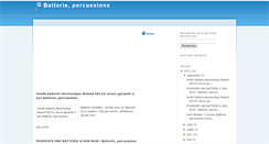 Desktop Screenshot of batteriepercussions-24.blogspot.com