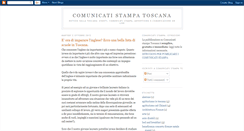 Desktop Screenshot of comunicati-stampa-toscana.blogspot.com