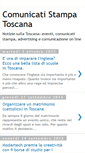 Mobile Screenshot of comunicati-stampa-toscana.blogspot.com