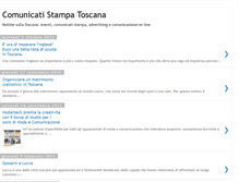 Tablet Screenshot of comunicati-stampa-toscana.blogspot.com