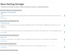 Tablet Screenshot of davegettingstronger.blogspot.com