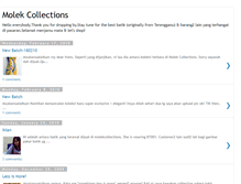 Tablet Screenshot of molekcollection.blogspot.com