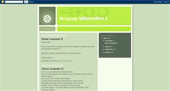 Desktop Screenshot of lenguajeinformativoii.blogspot.com