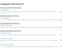 Tablet Screenshot of lenguajeinformativoii.blogspot.com