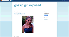 Desktop Screenshot of gossipgurlexposed.blogspot.com