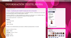 Desktop Screenshot of informaciontextilmoda.blogspot.com