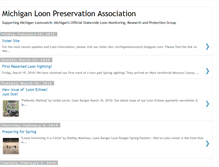 Tablet Screenshot of michiganloonpreservationassociation.blogspot.com