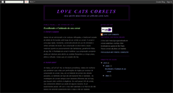 Desktop Screenshot of lovecatscorsets.blogspot.com