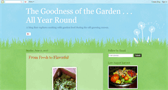 Desktop Screenshot of goodnessofthegarden.blogspot.com