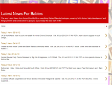 Tablet Screenshot of latest-baby-news.blogspot.com