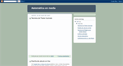 Desktop Screenshot of matematicaenmedia.blogspot.com