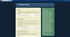 Desktop Screenshot of mycancerchronicles.blogspot.com