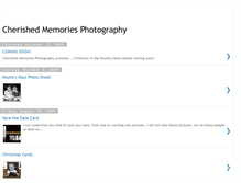 Tablet Screenshot of cherishedmemoriesphotography09.blogspot.com