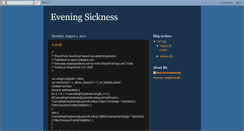 Desktop Screenshot of eveningsickness.blogspot.com