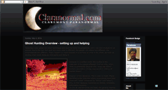 Desktop Screenshot of claranormal.blogspot.com