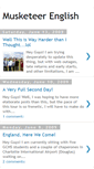 Mobile Screenshot of musketeerenglish.blogspot.com