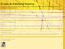 Tablet Screenshot of elvuelodelamariposanocturna.blogspot.com
