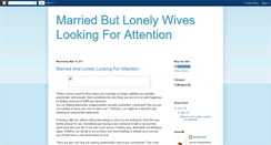 Desktop Screenshot of marriedbutlonely.blogspot.com