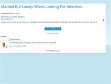 Tablet Screenshot of marriedbutlonely.blogspot.com