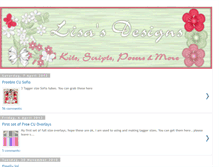 Tablet Screenshot of lisasdesigns.blogspot.com