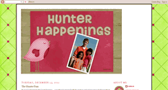 Desktop Screenshot of hunterhappenings.blogspot.com