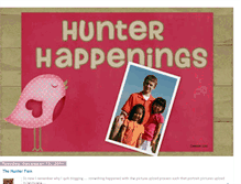 Tablet Screenshot of hunterhappenings.blogspot.com