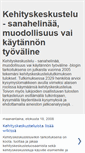 Mobile Screenshot of kehityskeskustelu.blogspot.com