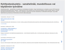 Tablet Screenshot of kehityskeskustelu.blogspot.com