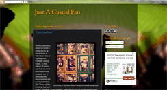 Desktop Screenshot of justacasualfan.blogspot.com