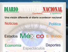 Tablet Screenshot of diarioacontecernacional.blogspot.com