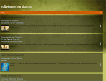Tablet Screenshot of edicionesendanza.blogspot.com