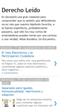 Mobile Screenshot of derecholeido.blogspot.com