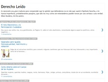 Tablet Screenshot of derecholeido.blogspot.com