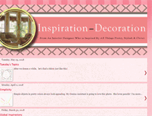 Tablet Screenshot of inspiration-decoration.blogspot.com