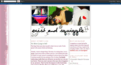 Desktop Screenshot of existandsquiggle.blogspot.com