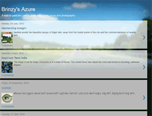 Tablet Screenshot of brinzys-azure.blogspot.com