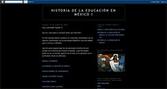 Desktop Screenshot of historiaeducamex1.blogspot.com