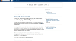Desktop Screenshot of childintelligence.blogspot.com