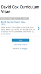 Mobile Screenshot of davidcoxcv.blogspot.com