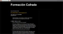 Desktop Screenshot of formacioncofrade.blogspot.com