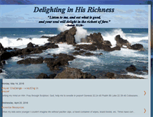 Tablet Screenshot of delightinginhisrichness.blogspot.com