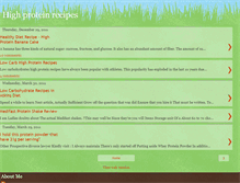 Tablet Screenshot of highproteinrecipes.blogspot.com