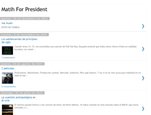 Tablet Screenshot of matihforpresident.blogspot.com