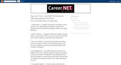 Desktop Screenshot of careernetondemand.blogspot.com