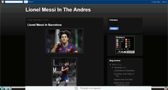 Desktop Screenshot of lionelmessiintheandres.blogspot.com