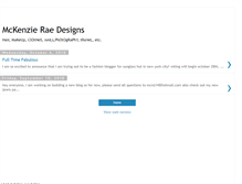 Tablet Screenshot of mckenzieraedesigns.blogspot.com