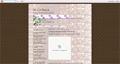 Desktop Screenshot of mycatranch.blogspot.com