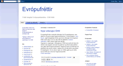 Desktop Screenshot of evropufrettir.blogspot.com